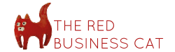 The Red Business Cat Logo
