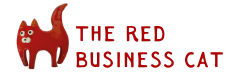 The Red Business Cat Logo